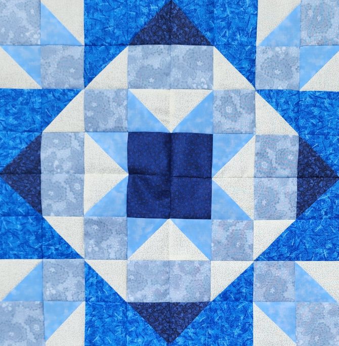 Ghost Star Quilt Block